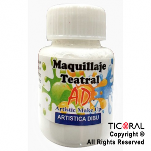 MAQUILLAJE TEATRAL AD 010 BLANCO 40ML X 6 UNIDADES